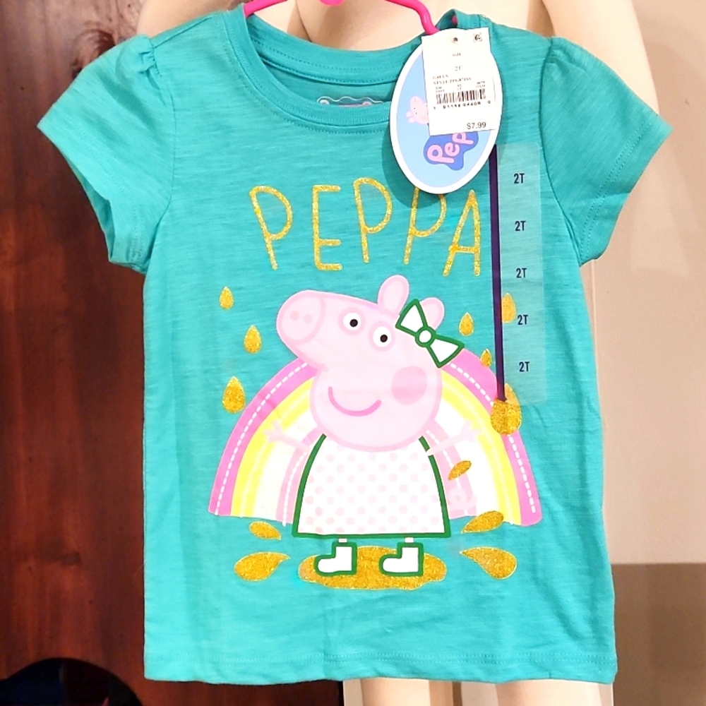 PEPPA PIG SIZE 2T. SHORT SLEEVE TEE NEW GIRLS